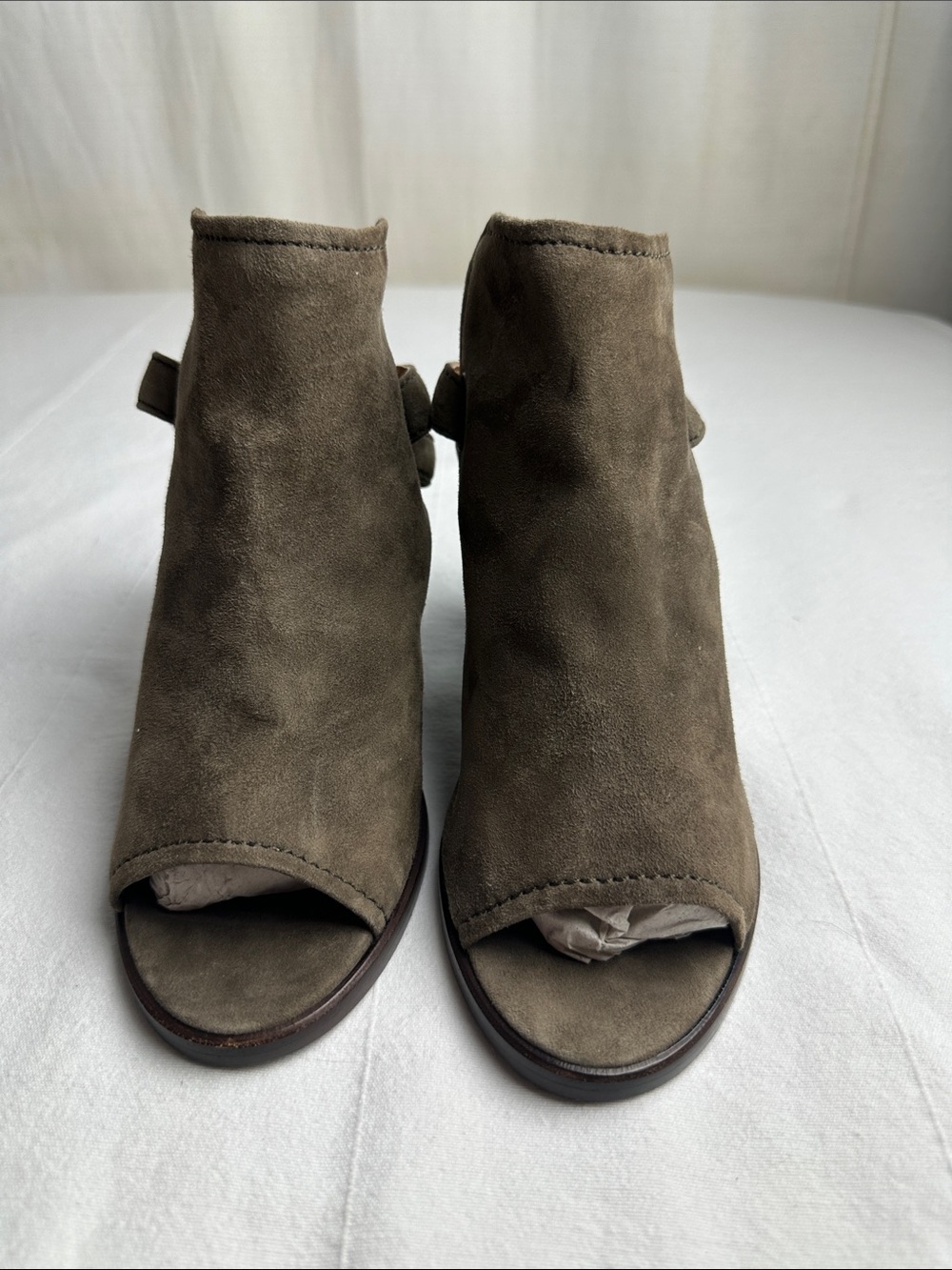 Frye Suede Peep-Toe heels